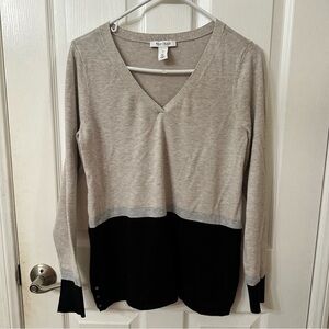 White House Black Market Colorblock sweater